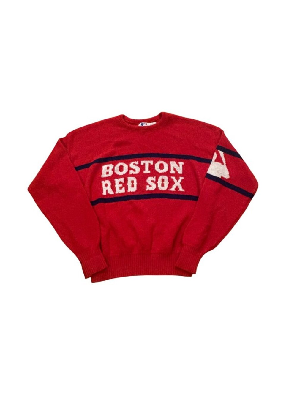Vintage 80s Cliff Engle Boston Red Sox MLB Baseball Sweater Red Men's Large